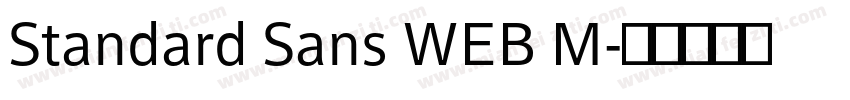 Standard Sans WEB M字体转换